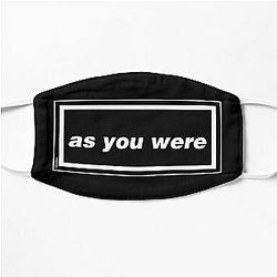 As You Were   Oasis Gallagher 90s Band Artwork Flat Mask RB1412