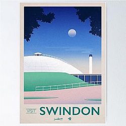 Visit Swindon   Travel Poster   Oasis Poster RB1412