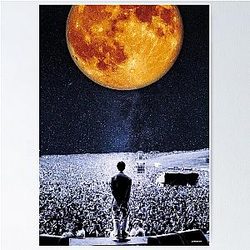 Vintage Space Design of Oasis Liam Gallagher  Poster RB1412