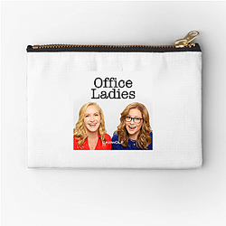 Office Ladies is hosted by Jenna Fischer and Angela Kinsey Office Ladies Zipper Pouches