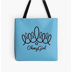 Oh Girl Logo All Over Print Tote Bag