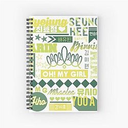 OH My Girl Collage Spiral Notebook