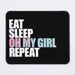 Eat Sleep Oh My Girl Repeat Kpop Mousepad