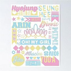 OH MY GIRL Collage Poster