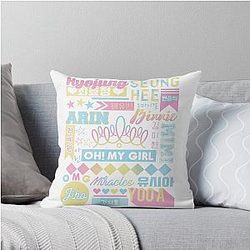 OH MY GIRL Collage Throw Pillow