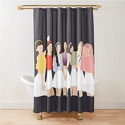 Oh My Girl Dolphin Shower Curtain