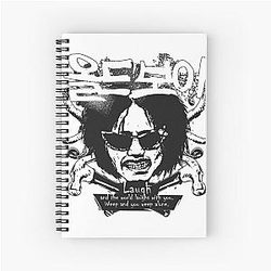 Oldboy Pattern - Laugh Weep Classic Movies Spiral Notebook