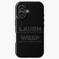 Oldboy iPhone Tough Case Laugh and Weep Alone