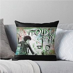 Oldboy.ilustration drawing chan Wook Park Joe Badon Korean Film Movie Throw Pillow