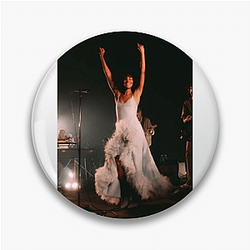 Olivia Dean performed at the Glastonbury Festival Olivia Dean Pins