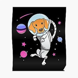 Omnisexual Posters - Omnisexual Dog In Space Omnisexual Pride Poster RB1901