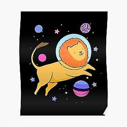 Omnisexual Posters - Omnisexual Lion In Space Omnisexual Pride Poster RB1901
