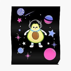 Omnisessuale Posters - Omnisessuale Avocado In spazio Omnisessuale Pride Poster RB1901