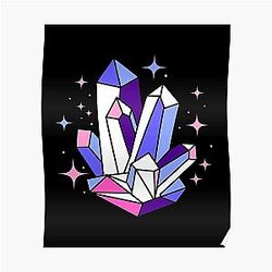 Omnisexual Posters - Omnisexual Pride Crystals Omnisexual Pride Poster RB1901