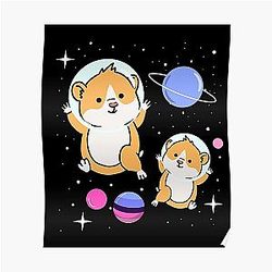 Omnisessuale Posters - Omnisessuale Hamster nello spazio Omnisessuale Pride Poster RB1901