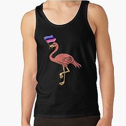 Omnisessuale Tank Tops - Flamingo con Omnisexual Pride Flag Tank Top RB1901