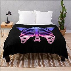 Omnisexual Blanket - Omnisexual Ribcage Omnisexual Pride Throw Blanket RB1901