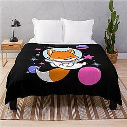 Omnisexual Blanket - Omnisexual Fox Nello spazio Omnisessuale Pride Throw Blanket RB1901