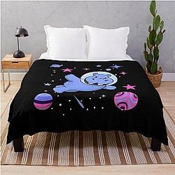 Omnisexual Blanket - Omnisessuale Hippo nello spazio Omnisessuale Pride Throw Blanket RB1901