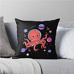 Omnisexual Pillows - Omnisexual Octopus In Space Omnisexual Pride Throw Pillow RB1901