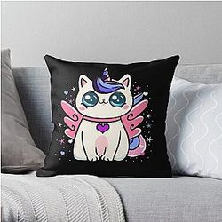Omnisexual Pillows - Omnisexual Caticorn Omnisexual Pride Throw Pillow RB1901