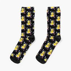 Omnisexual Socks - Omnisexual Duck In Space Omnisexual Pride Socks RB1901