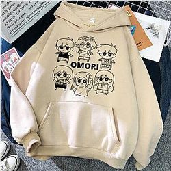 Omori Hoodies - Cute Friends Chibi Printed Pullover Hoodie