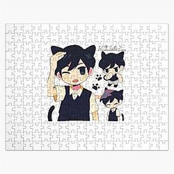 Omori Puzzles - Omori Mari And Aubrey Sticker Jigsaw Puzzle