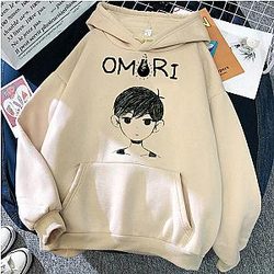 Omori Hoodies - Logo Printed Graphic Pullover Hoodie