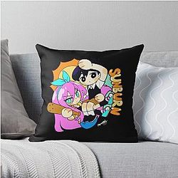 Omori Pillows - Sunburn Supremacy Omori fanart Throw Pillow