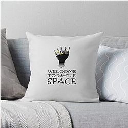 Omori Pillows - Welcome to white space Throw Pillow