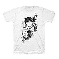 Omori T-Shirts - White Space Printed Classic T-Shirt