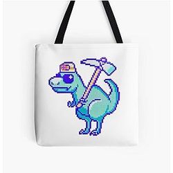 Omori Bags - OMORI Dino Sprite All Over Print Tote Bag