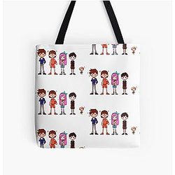 Omori Bags - Omori Mari And Sunny All Over Print Tote Bag