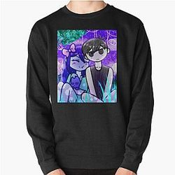 Omori Sweatshirts - Omori Fanart Sticker Pullover Sweatshirt
