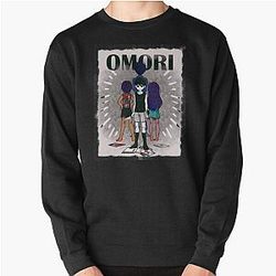 Omori Sweatshirts - Omori Aubrey Sticker Pullover Sweatshirt