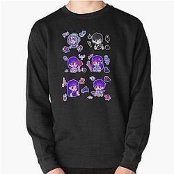 Omori Sweatshirts - Omori Fanart Sticker Pullover Sweatshirt