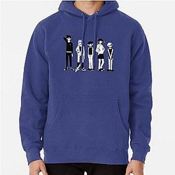 Omori Hoodies - Omori balck and white 2 Pullover Hoodie