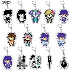 Omori Keychains - Game Omori Pixel Figure Acrylic Keychain
