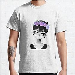 Omori T-Shirts - Omori flower crown sticker  Classic T-Shirt
