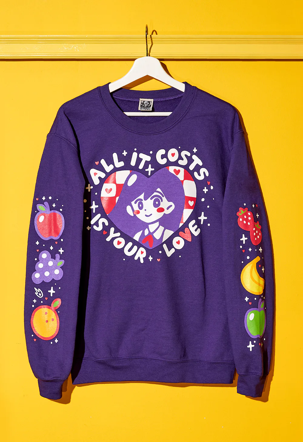 Omori Sweatshirts - ALL IT COSTS IS YOUR LOVE Pullover Sweater