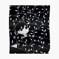Omori Posters - Omori Cat Printed Poster Decor