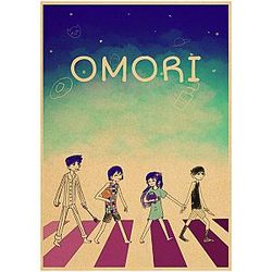 Omori Posters - OMORI Friends Retro Wall Decor Poster