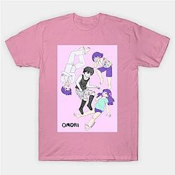 Omori T-Shirts - Omori World Art Pink Classic T-Shirt