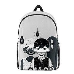 Omori Backpacks - Omori Game Grey Lightweight Backpack