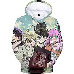 Omori Hoodies - Omori Friends Warm Casual Pullover Hoodie