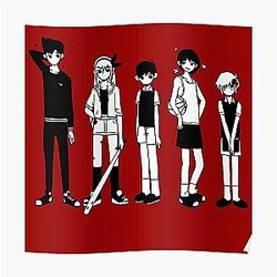Omori Posters - Omori balck and white 2 Poster
