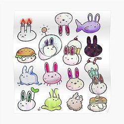 Omori Posters - OMORI Bunnies! Poster