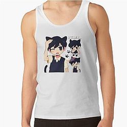 Omori Tank Tops - Omori Mari And Aubrey Sticker Tank Top