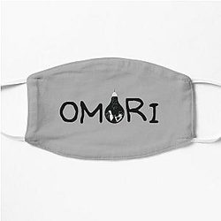 Omori Face Masks - Omori balck and white 3 Flat Mask